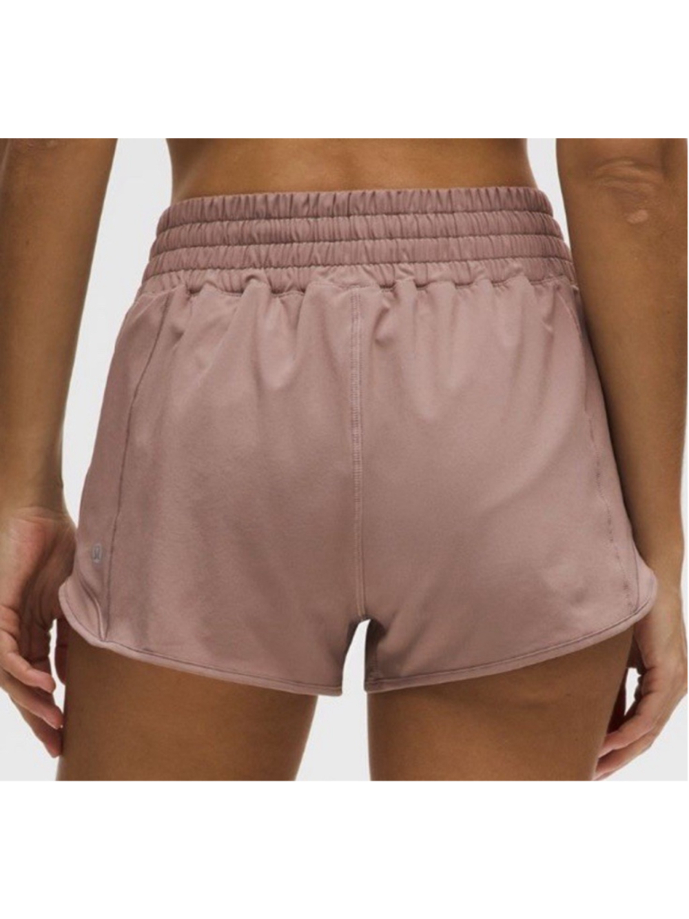 LULULEMON HOTTY HOT HIGH RISE SHORT 4”LINED ASHR SIZE 12 NWT